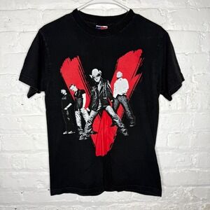 VINTAGE U2 Vertigo Tour 2005 Graphic T-shirt Mens Small Black Short Sleeve